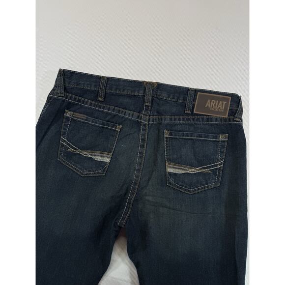 Ariat Jeans Mens 36x30 Blue M2 Traditional Relaxed Boot Cut Denim Rodeo Work - Picture 5 of 11